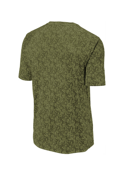 Sport-Tek  Digi Camo Tee. ST460 Olive Drab Green