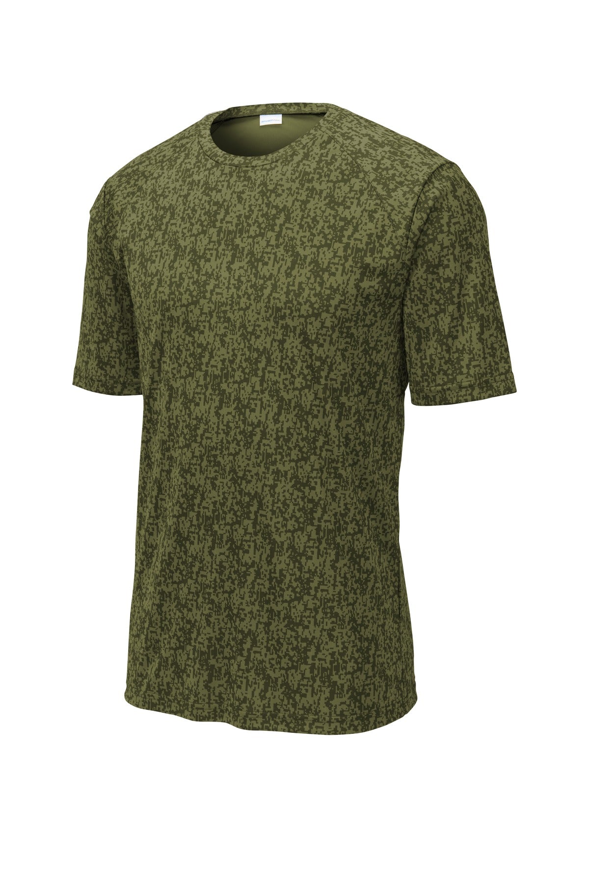Sport-Tek  Digi Camo Tee. ST460 Olive Drab Green