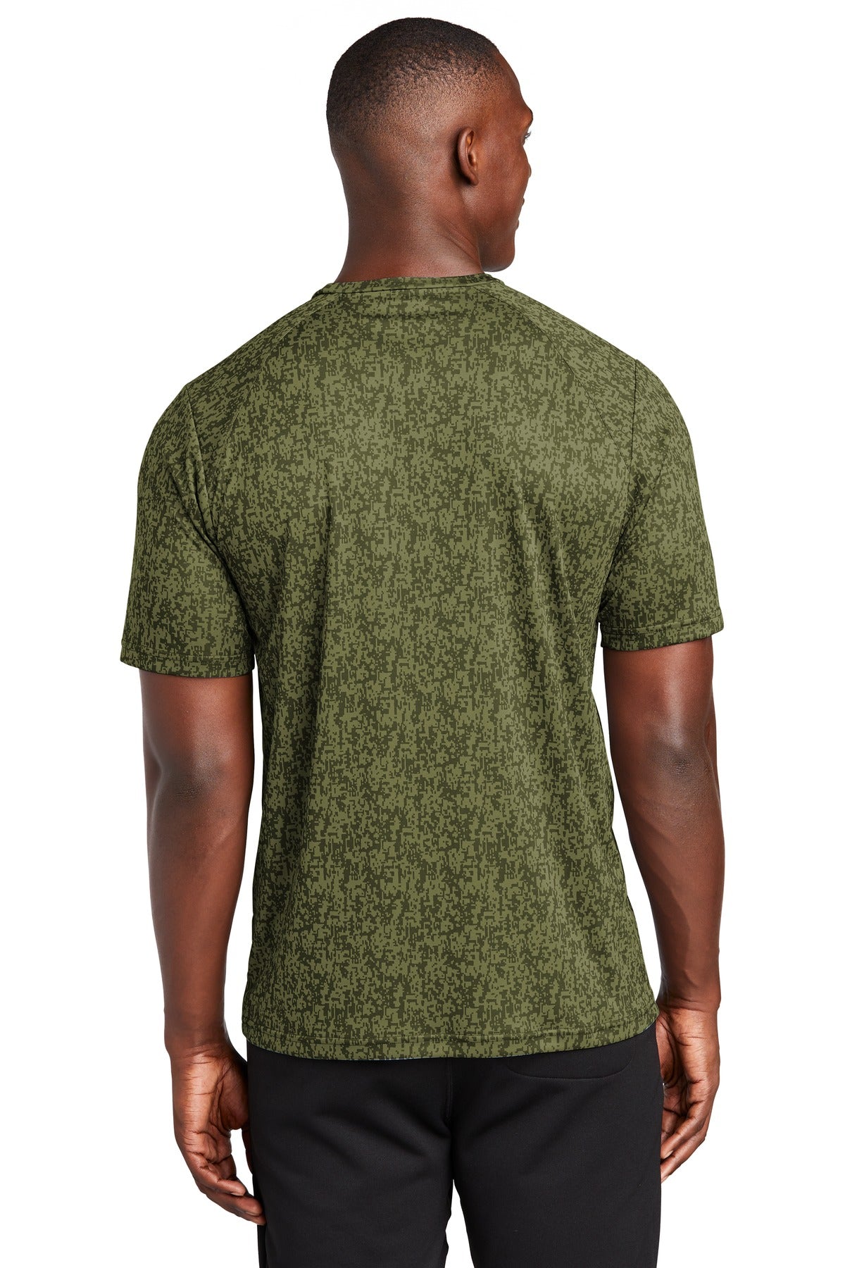 Sport-Tek  Digi Camo Tee. ST460 Olive Drab Green
