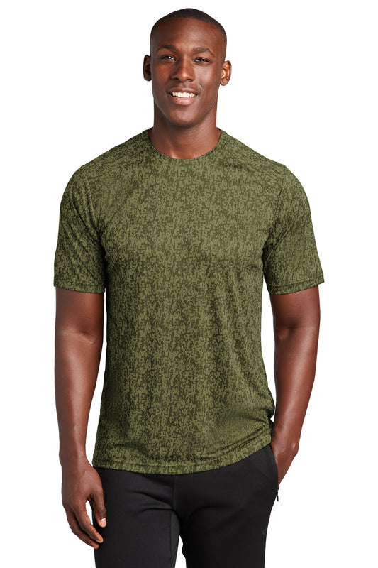 Sport-Tek  Digi Camo Tee. ST460 Olive Drab Green