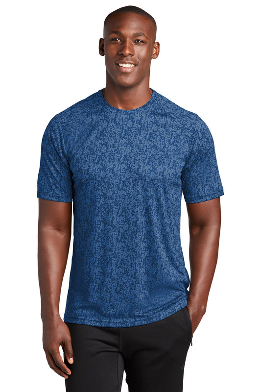 Sport-Tek  Digi Camo Tee. ST460 Royal