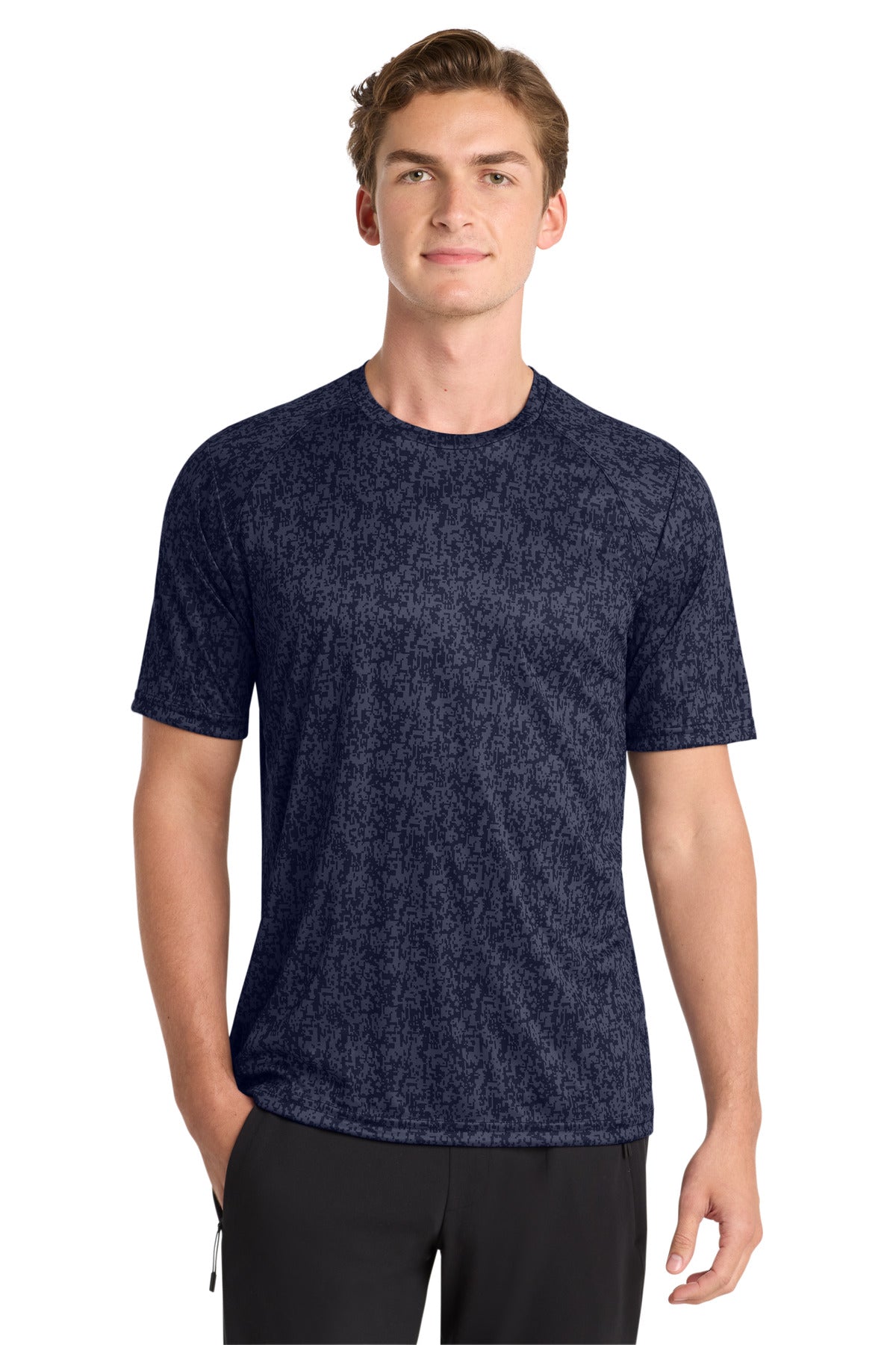 Sport-Tek Digi Camo Tee ST460 True Navy