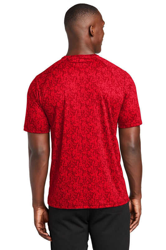 Sport-Tek  Digi Camo Tee. ST460 True Red