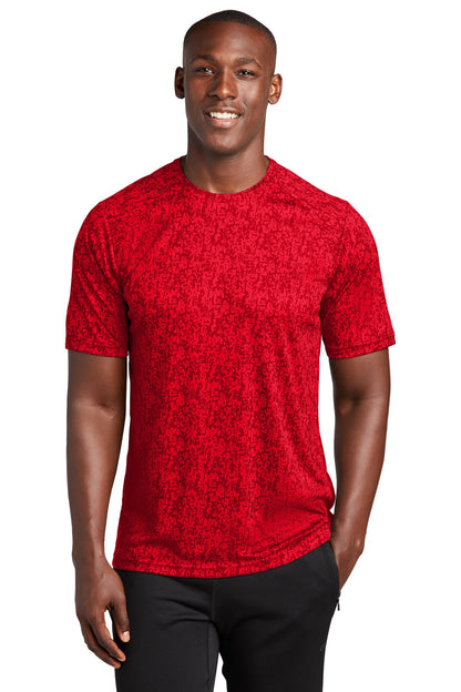 Sport-Tek  Digi Camo Tee. ST460 True Red