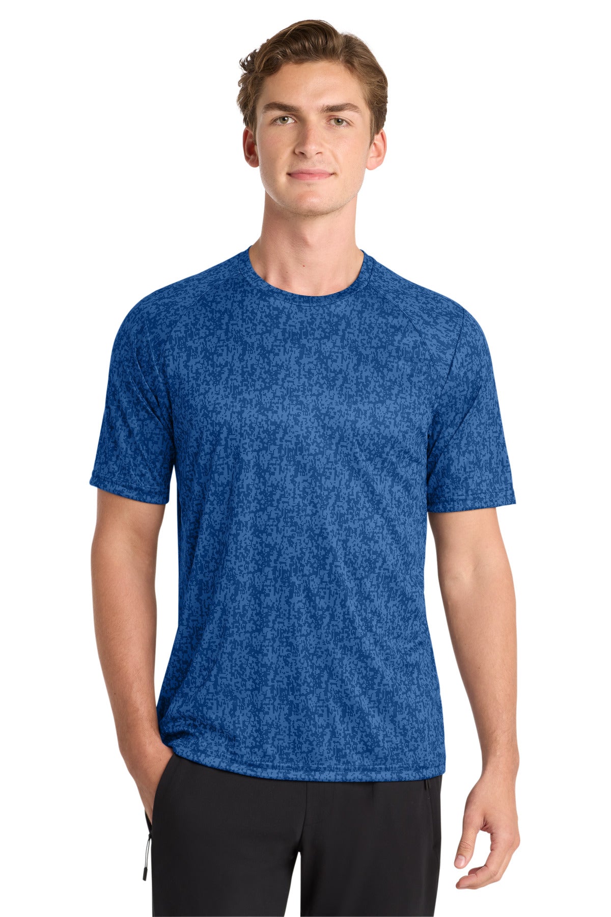 Sport-Tek Digi Camo Tee ST460 True Royal