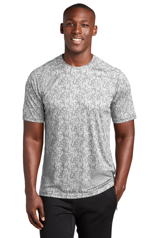 Sport-Tek  Digi Camo Tee. ST460 White