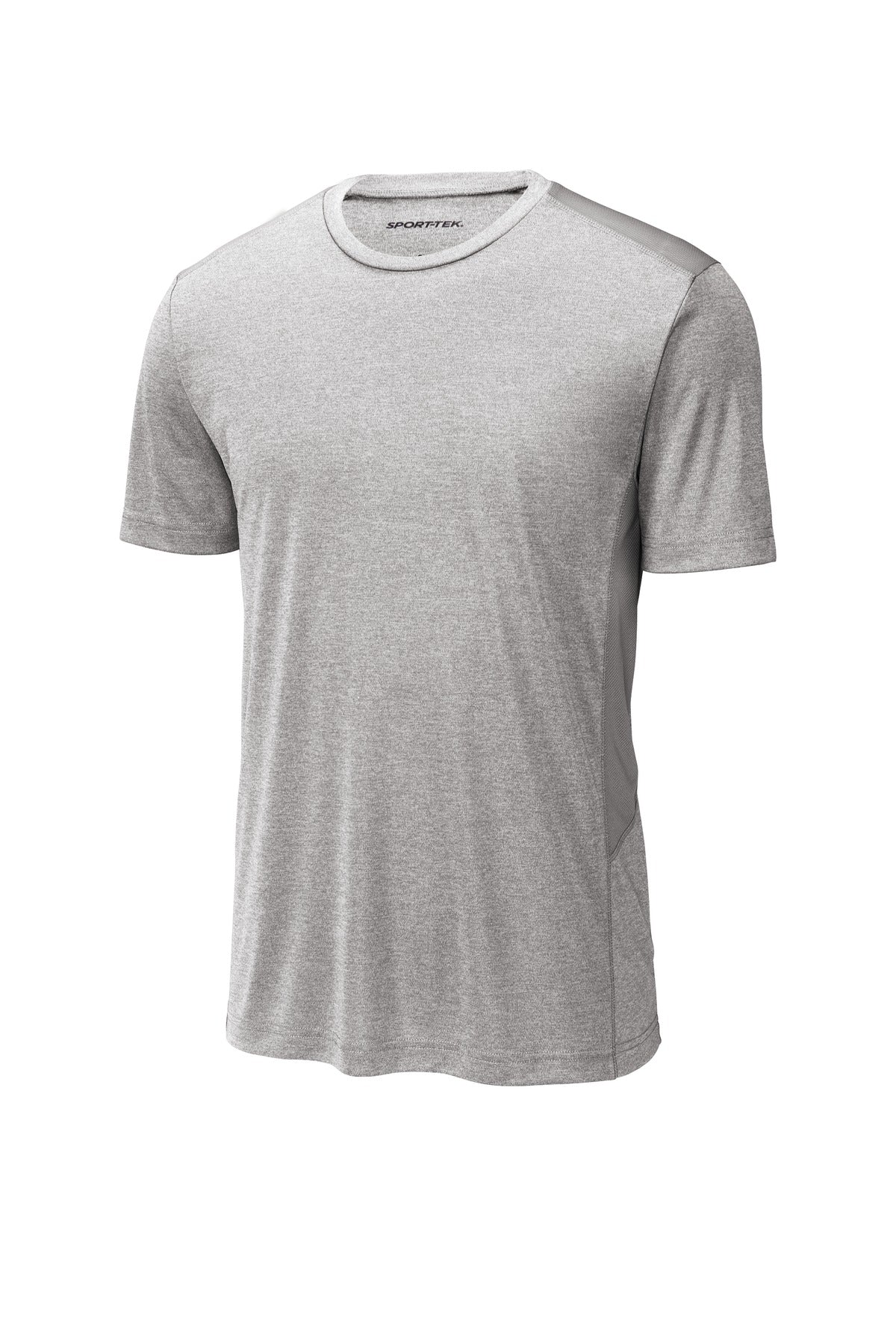 Sport-Tek  Endeavor Tee. ST465 Light Grey Heather/ Light Grey