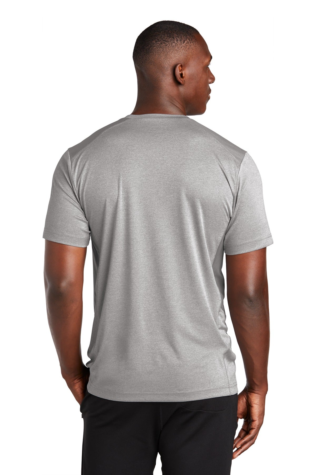 Sport-Tek  Endeavor Tee. ST465 Light Grey Heather/ Light Grey