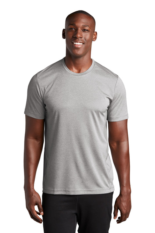 Sport-Tek  Endeavor Tee. ST465 Light Grey Heather/ Light Grey