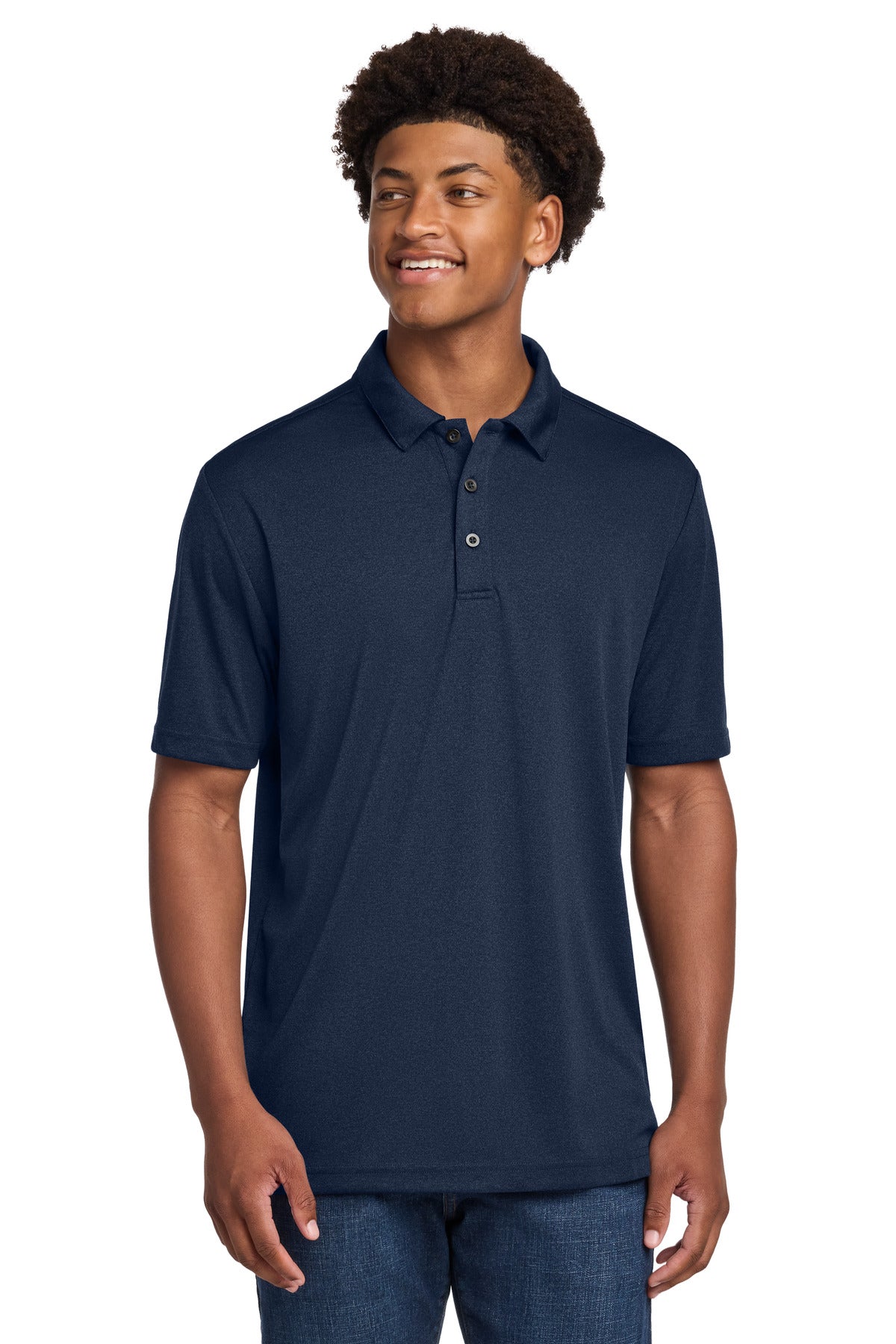 Sport-Tek Endeavor Polo ST467 Dark Royal Heather
