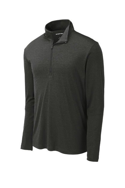 Sport-Tek  Endeavor 1/2-Zip Pullover. ST469 Black Heather