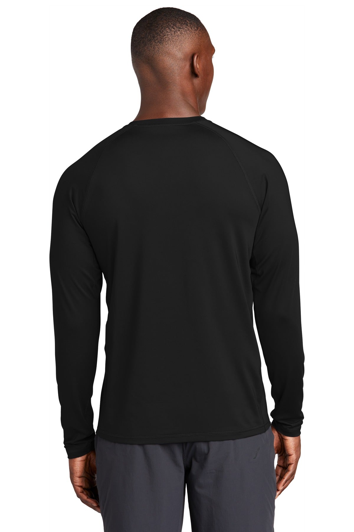 Sport-Tek  Long Sleeve Rashguard Tee. ST470LS Black