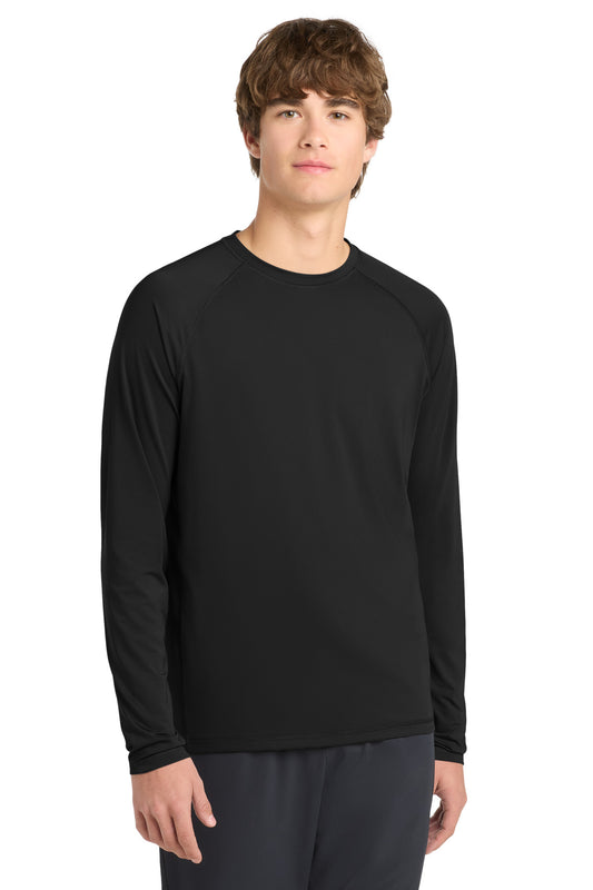 Sport-Tek Long Sleeve Rashguard Tee ST470LS Black