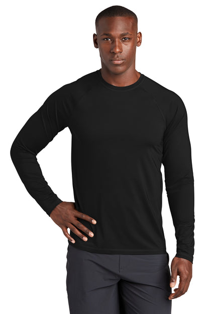 Sport-Tek  Long Sleeve Rashguard Tee. ST470LS Black
