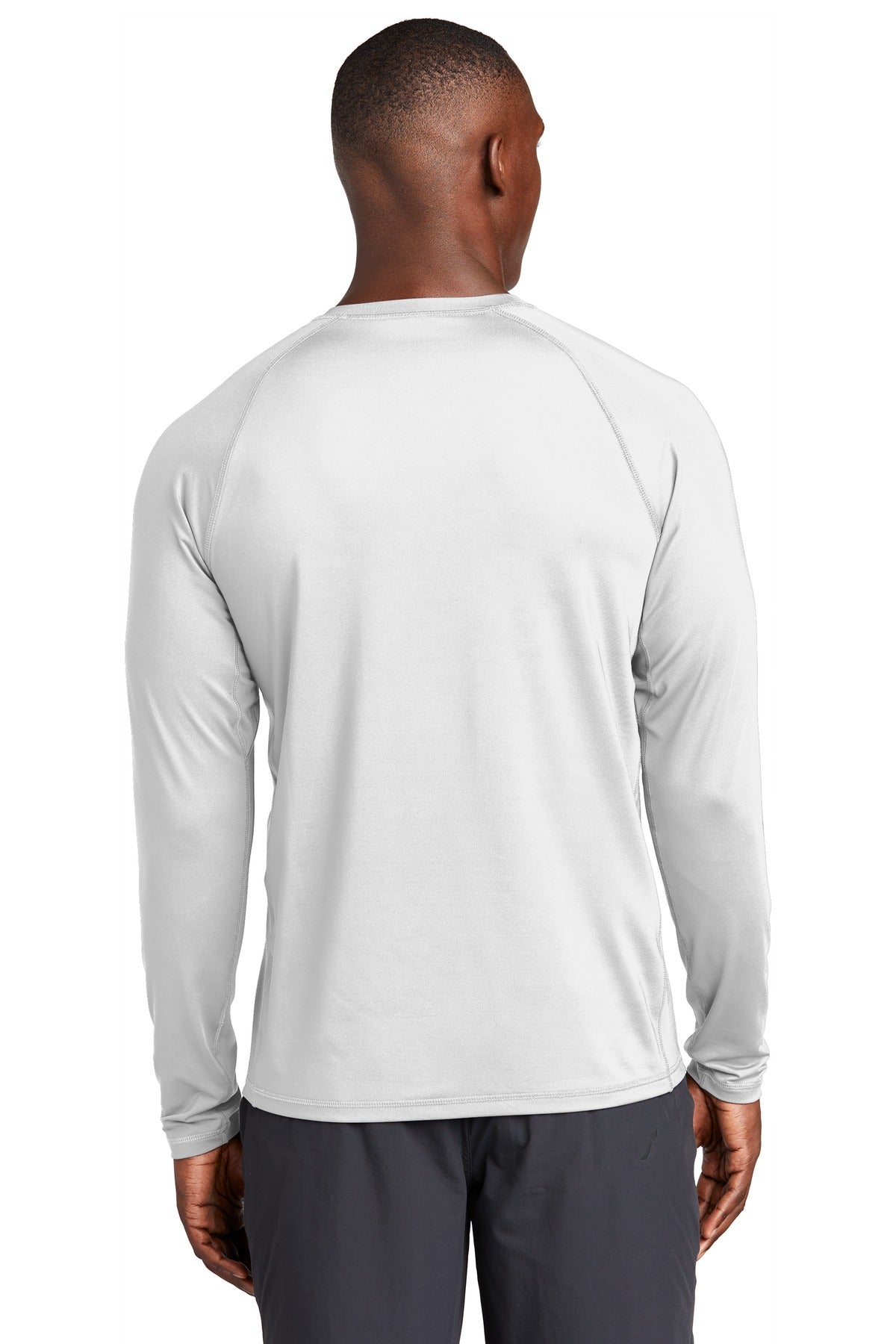 Sport-Tek  Long Sleeve Rashguard Tee. ST470LS White
