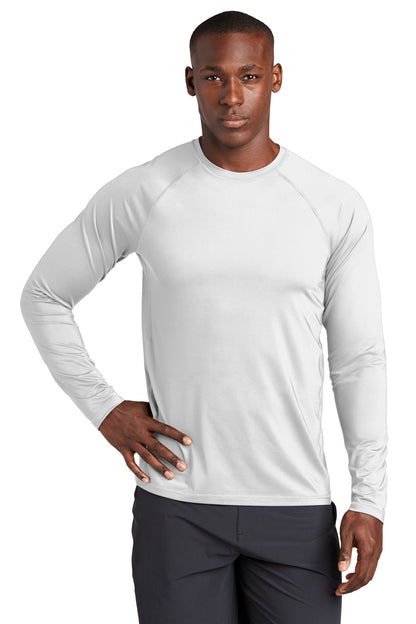 Sport-Tek  Long Sleeve Rashguard Tee. ST470LS White