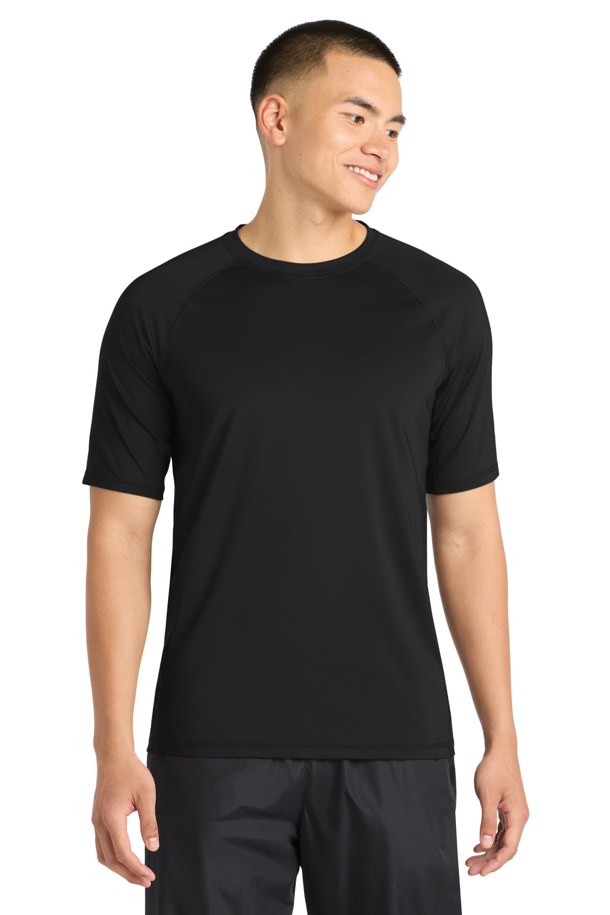 Sport-Tek Rashguard Tee ST470 Black