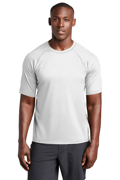 Sport-Tek  Rashguard Tee. ST470 White