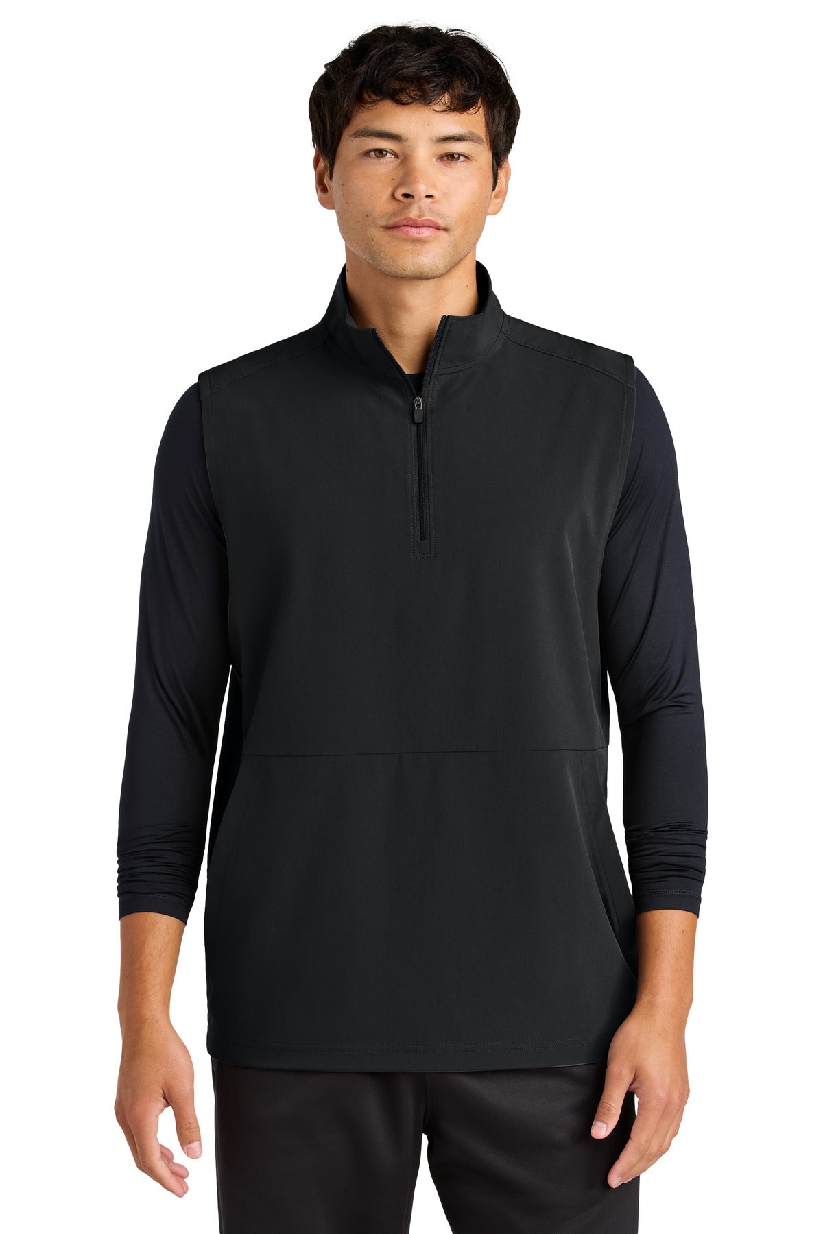 Sport-Tek Repeat 1/2-Zip Vest ST487 Black