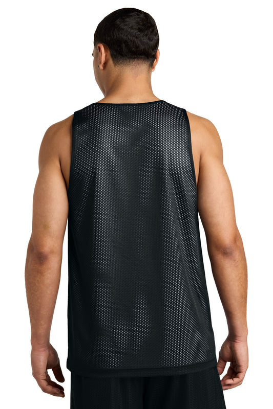 Sport-Tek PosiCharge Reversible Mesh Tank ST5000 Black/ White