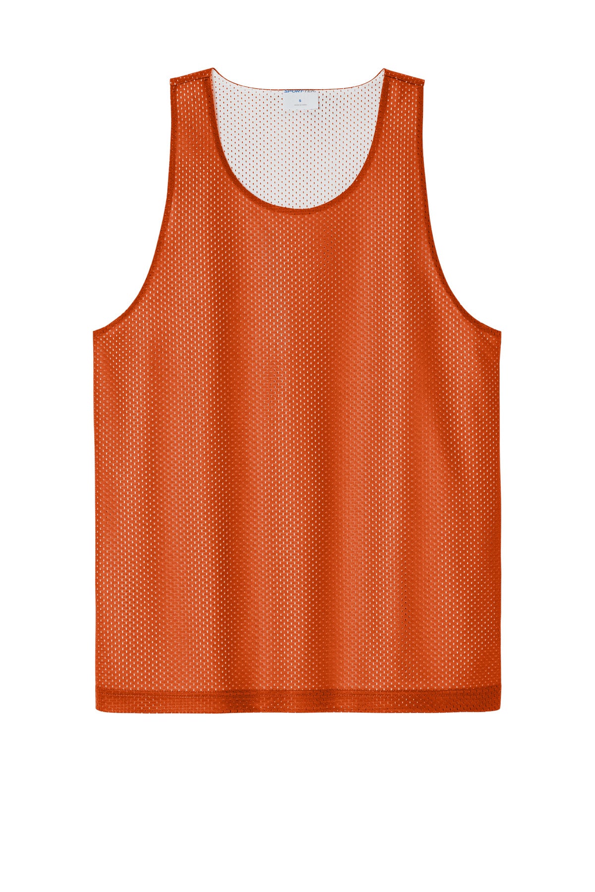 Sport-Tek PosiCharge Reversible Mesh Tank ST5000 Deep Orange/ White