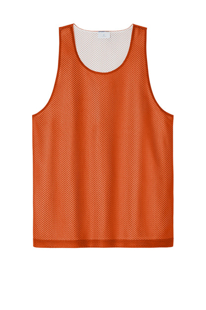 Sport-Tek PosiCharge Reversible Mesh Tank ST5000 Deep Orange/ White
