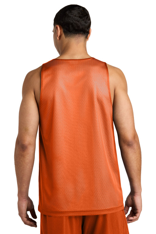 Sport-Tek PosiCharge Reversible Mesh Tank ST5000 Deep Orange/ White