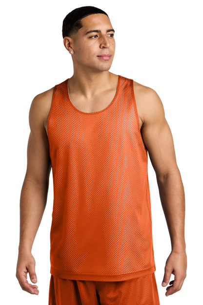 Sport-Tek PosiCharge Reversible Mesh Tank ST5000 Deep Orange/ White