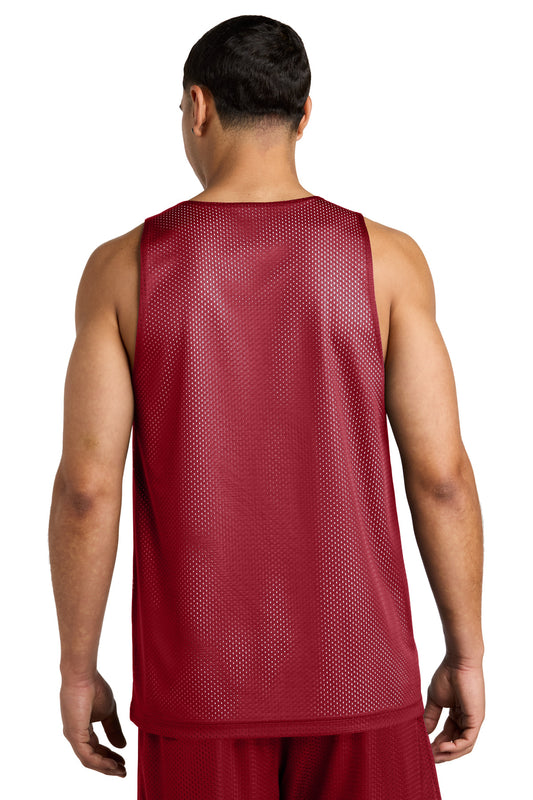 Sport-Tek PosiCharge Reversible Mesh Tank ST5000 Deep Red/ White