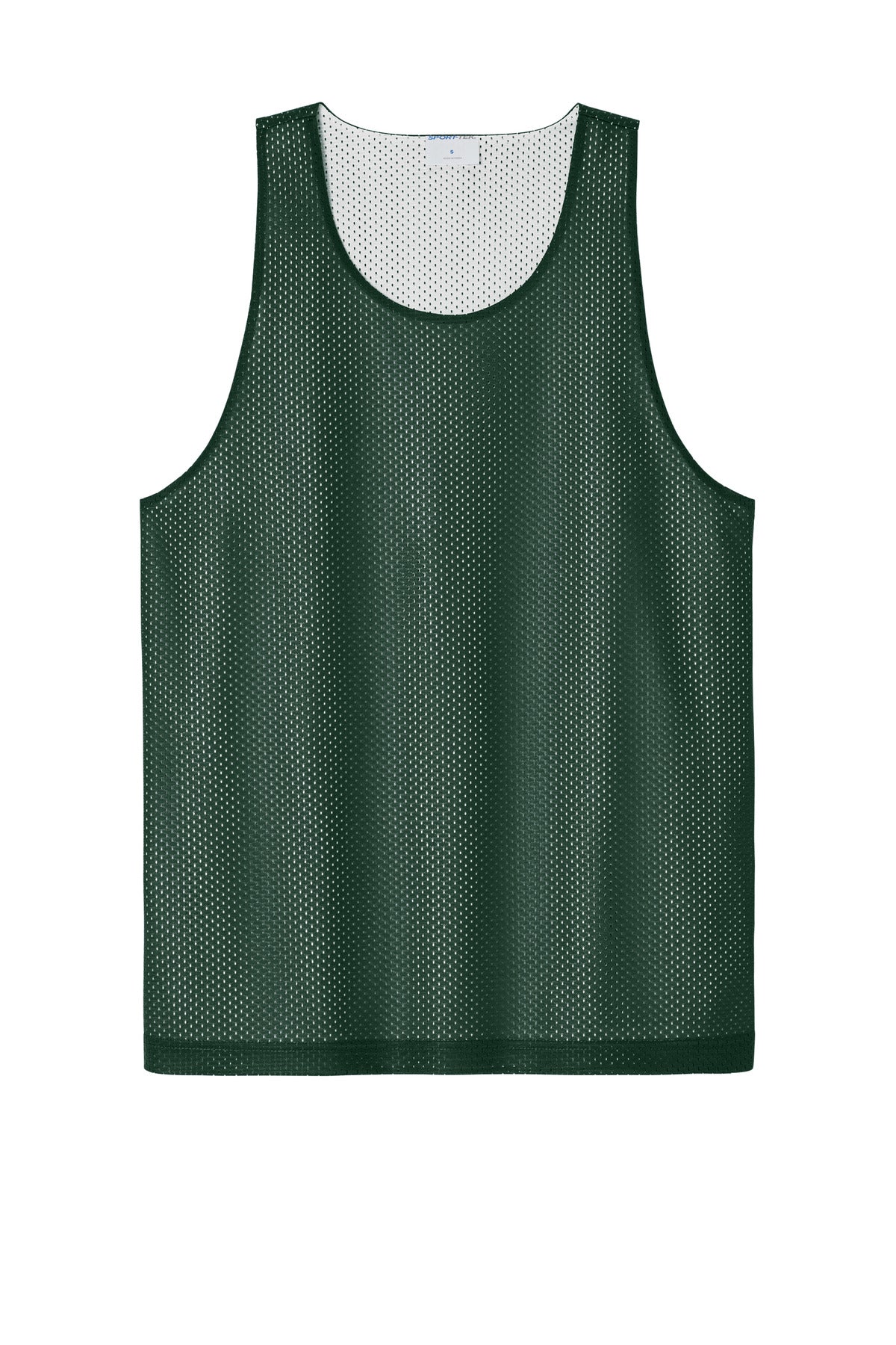 Sport-Tek PosiCharge Reversible Mesh Tank ST5000 Forest Green/ White