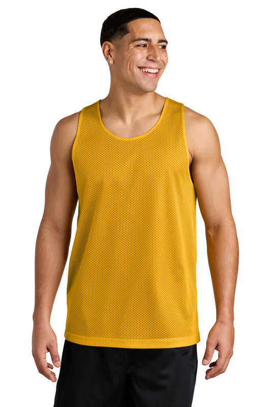 Sport-Tek PosiCharge Reversible Mesh Tank ST5000 Gold/ Black