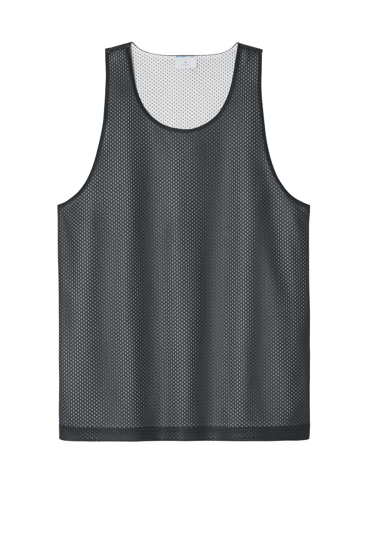 Sport-Tek PosiCharge Reversible Mesh Tank ST5000 Iron Grey/ White