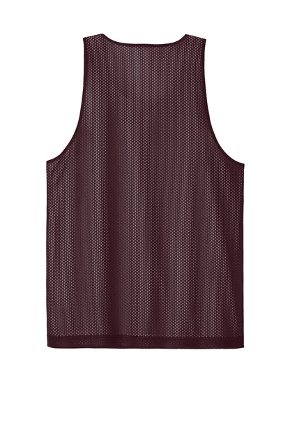 Sport-Tek PosiCharge Reversible Mesh Tank ST5000 Maroon/ White