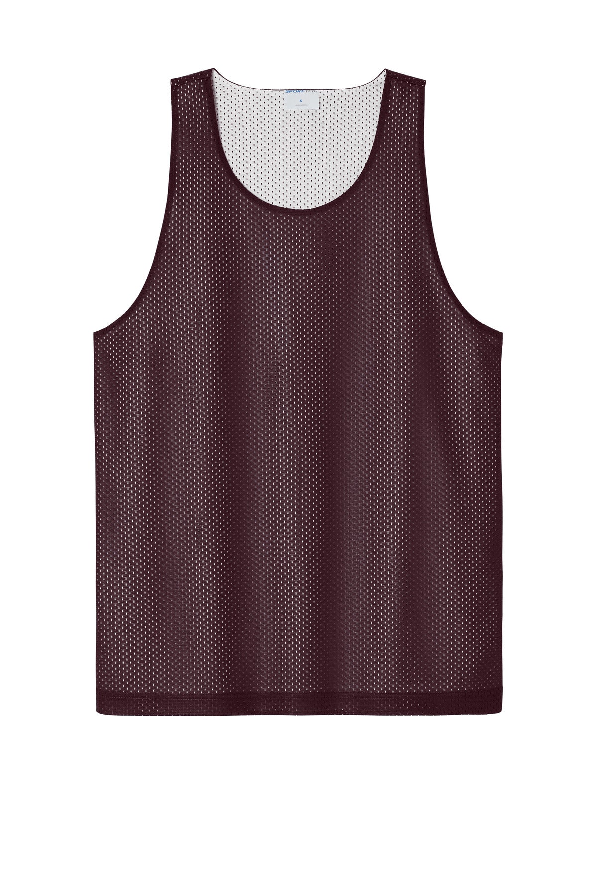 Sport-Tek PosiCharge Reversible Mesh Tank ST5000 Maroon/ White