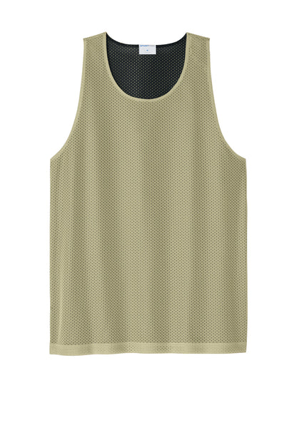 Sport-Tek PosiCharge Reversible Mesh Tank ST5000 Vegas Gold/ Black