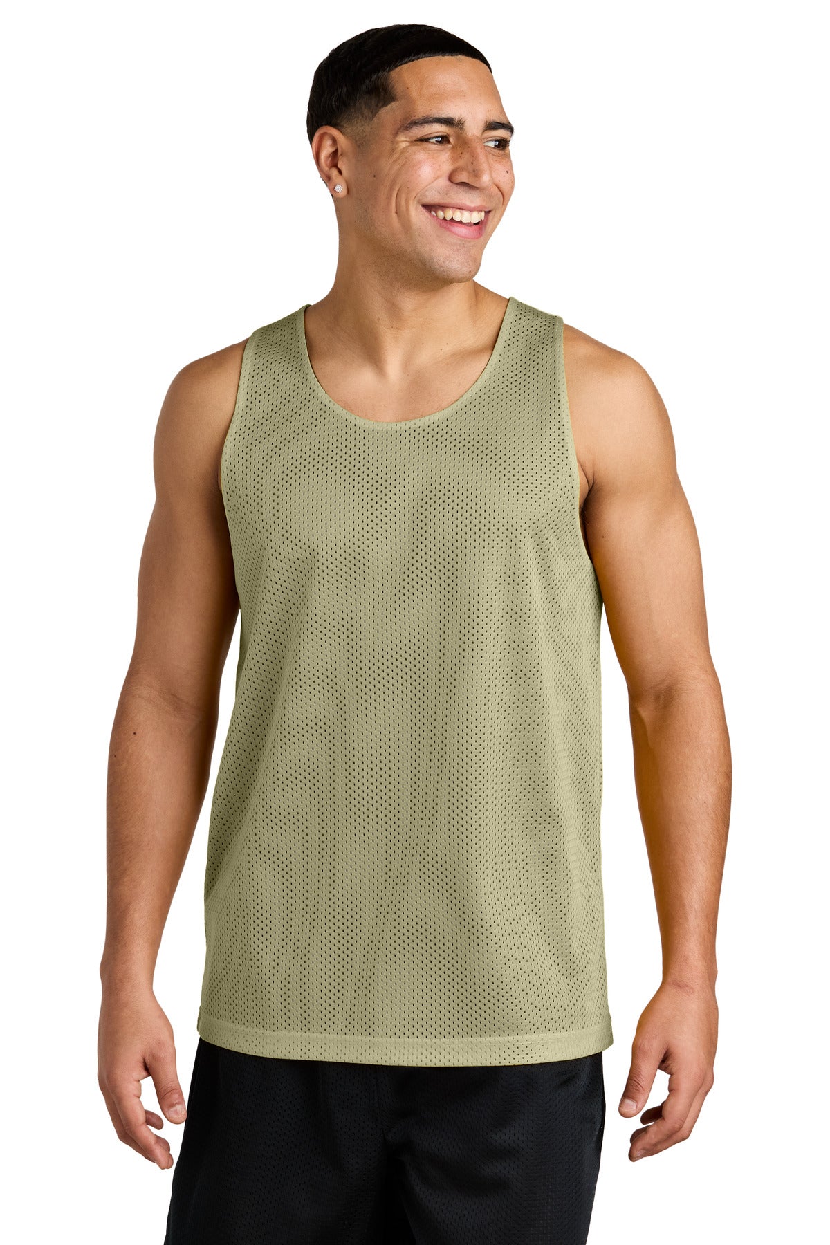 Sport-Tek PosiCharge Reversible Mesh Tank ST5000 Vegas Gold/ Black