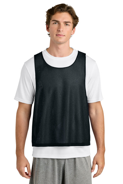 Sport-Tek Lacrosse Reversible Pinnie ST512 Black/ White