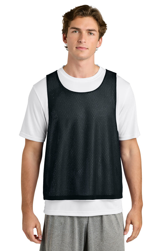 Sport-Tek Lacrosse Reversible Pinnie ST512 Black/ White