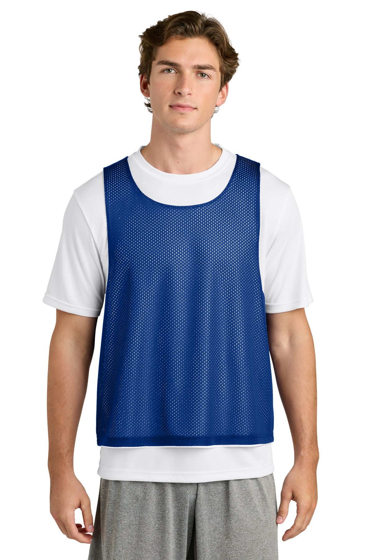 Sport-Tek Lacrosse Reversible Pinnie ST512 True Royal/ White