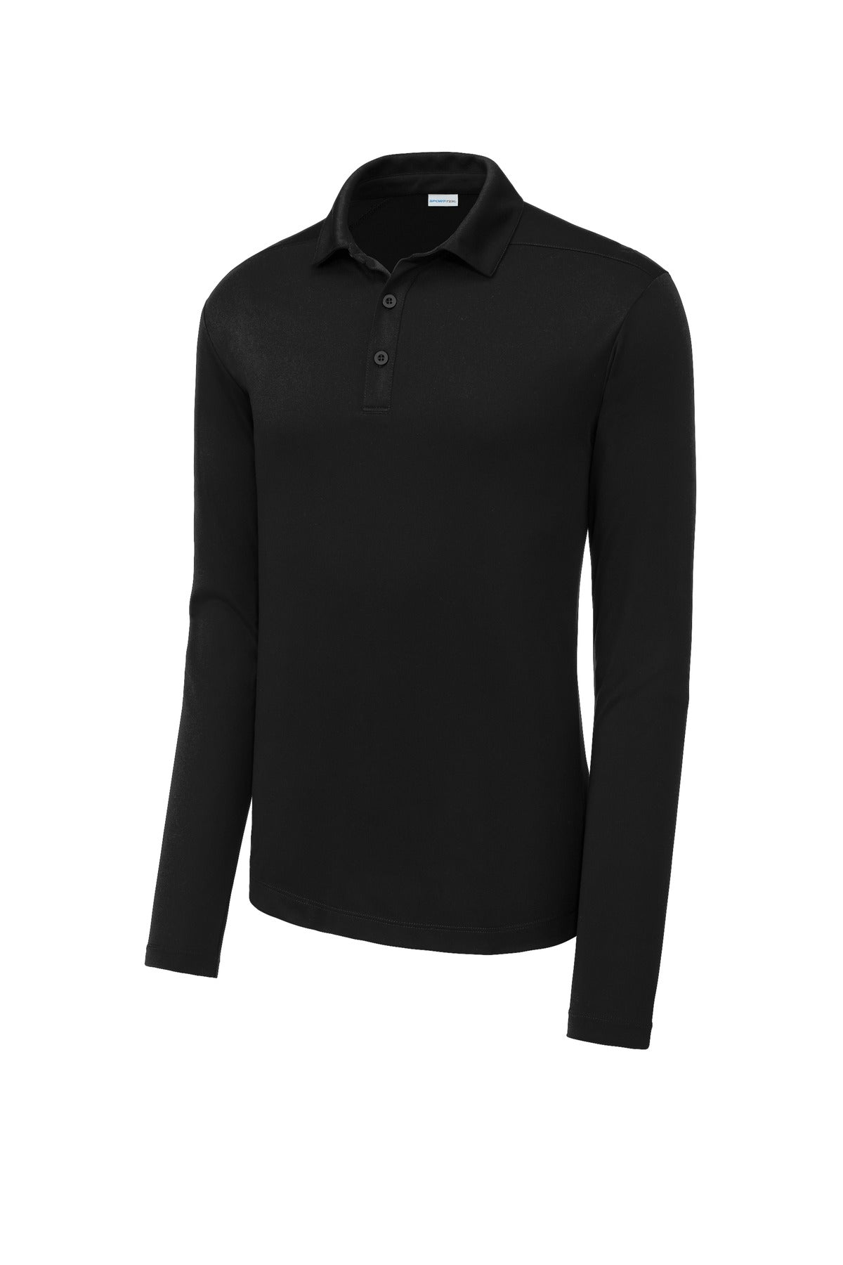 Sport-Tek   Posi-UV  Pro Long Sleeve Polo. ST520LS Black