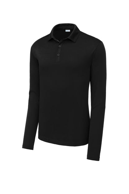 Sport-Tek   Posi-UV  Pro Long Sleeve Polo. ST520LS Black