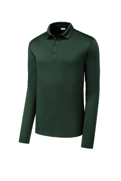Sport-Tek   Posi-UV  Pro Long Sleeve Polo. ST520LS Forest Green