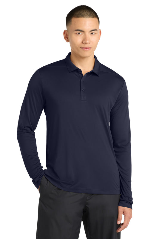 Sport-Tek Posi-UV Pro Long Sleeve Polo ST520LS True Navy