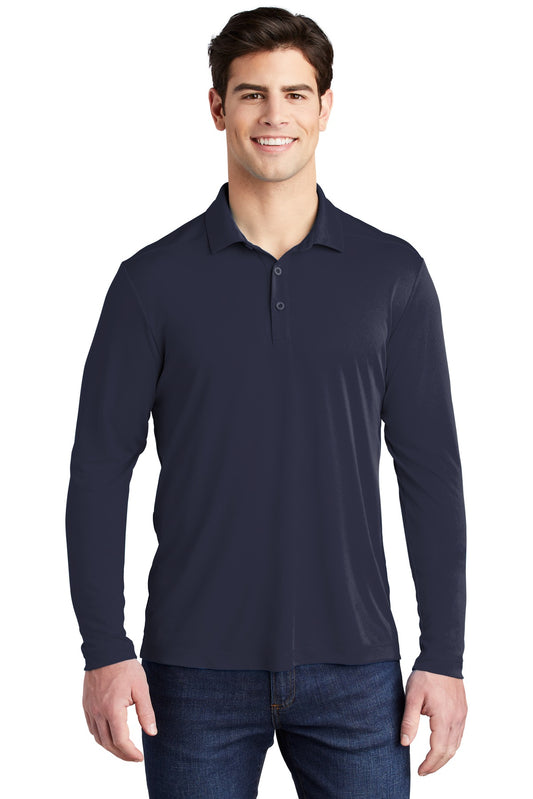 Sport-Tek   Posi-UV  Pro Long Sleeve Polo. ST520LS True Navy