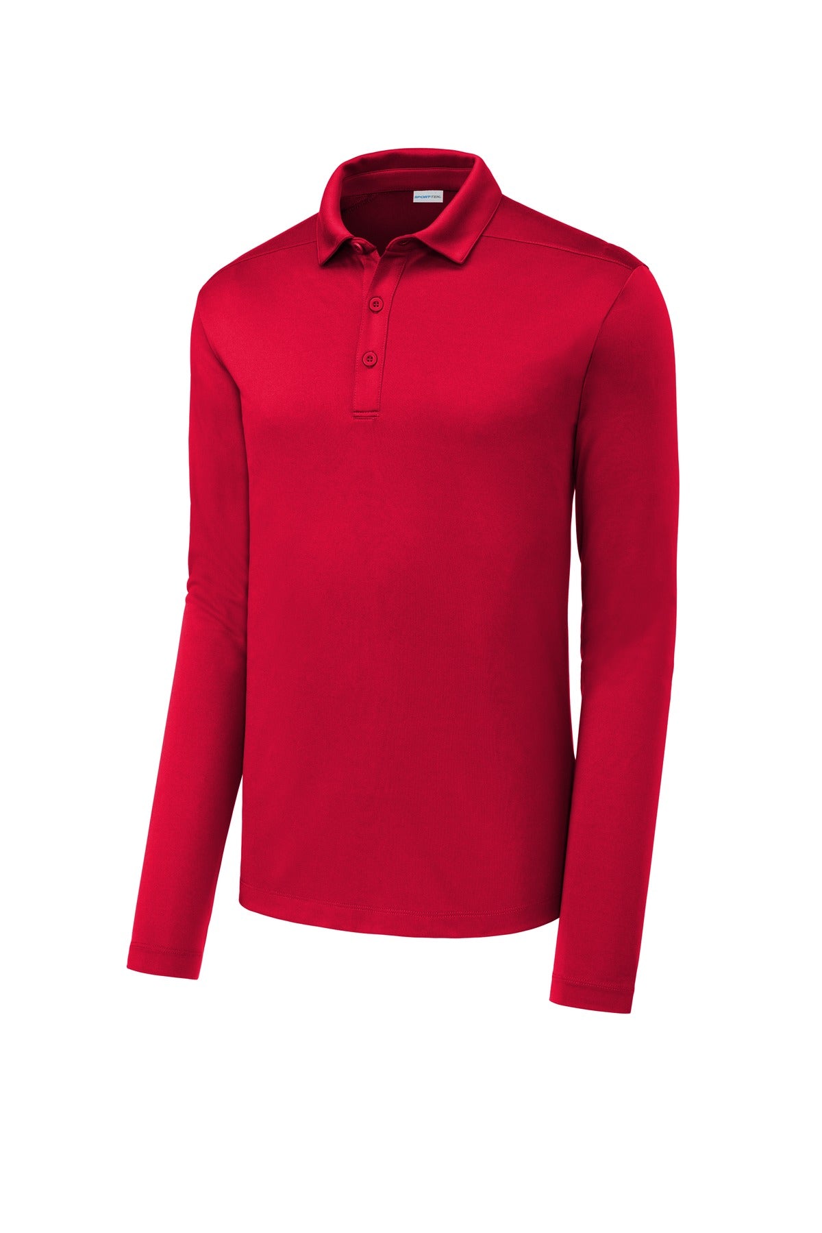 Sport-Tek   Posi-UV  Pro Long Sleeve Polo. ST520LS True Red