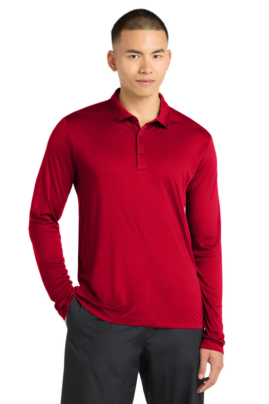 Sport-Tek Posi-UV Pro Long Sleeve Polo ST520LS True Red