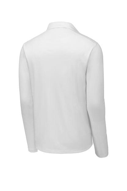 Sport-Tek   Posi-UV  Pro Long Sleeve Polo. ST520LS White