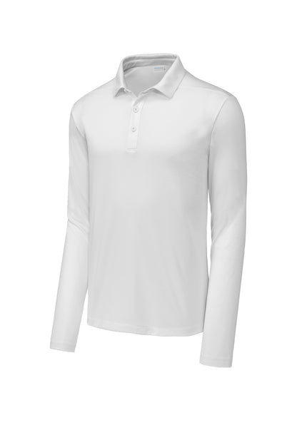 Sport-Tek   Posi-UV  Pro Long Sleeve Polo. ST520LS White