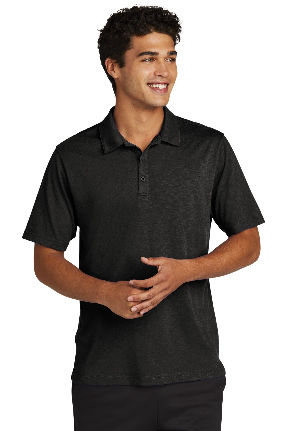 Sport-Tek  PosiCharge  Strive Polo ST530 Black