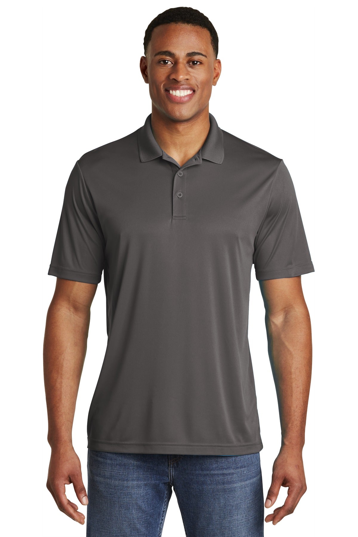 Sport-Tek  PosiCharge  Competitor  Polo. ST550 Iron Grey